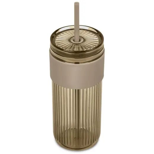 Serendipio Mayfair Plastic Tumbler & Straw Stone Top